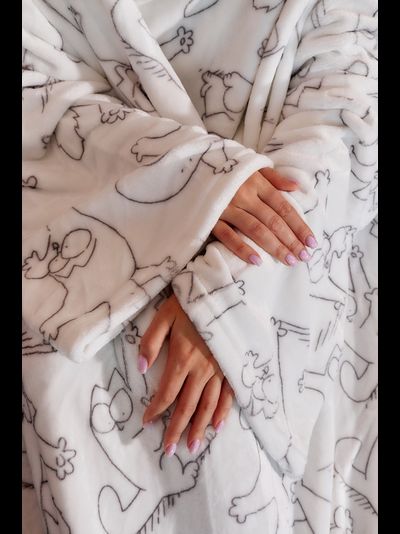 Плед с рукавами &quot;Кот Саймона&quot;  из микрофибры (велсофта)