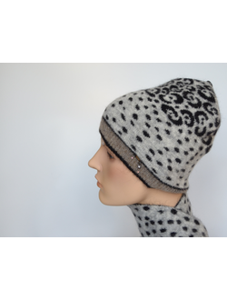 Пятнистая серая шапка Vizio Италия ZS 8077 CY фото