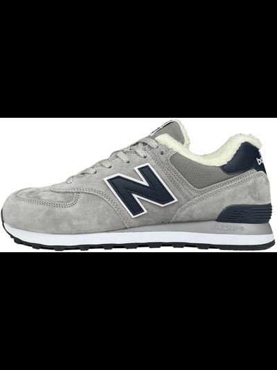 New Balance 574 Grey Blue с мехом