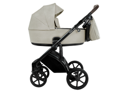 Коляска 2в1 Roan Bass Next 2.0 Marzipan / Black / руч.Cappuccino