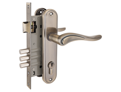 Замок врезной с руч. АЛЛЮР 102/3 AB ст.бронза [54565]