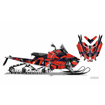 POLARIS PRO RMK 2009-2015 наклейки снегоход мотопленка.рф