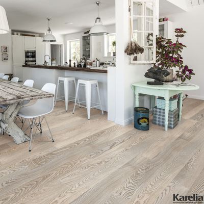 Паркетная доска Karelia Дуб Story 138 Snowfall купить в интернет-магазине karelia-floor.ru