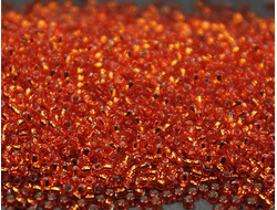 Toho  0025 Silver-Lined Lt Siam Ruby / Прозрачный светлый сиамский рубин с серебряной линией внутри