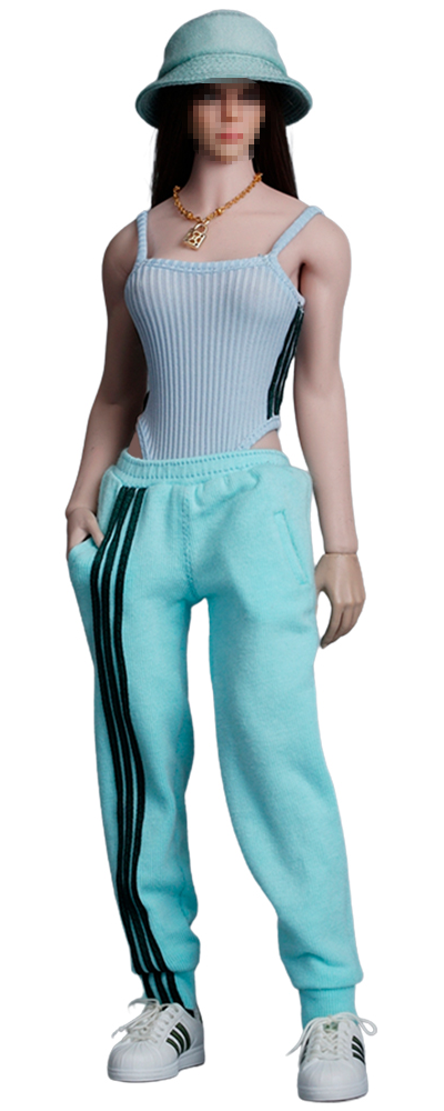 Женский спортивный костюм, набор из 3 предметов (бирюзовый) - 1/6 - Hip-hop suit (SA022A) - SA Toys