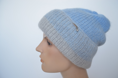 Vizio шапка 1610 CRY серо голубая