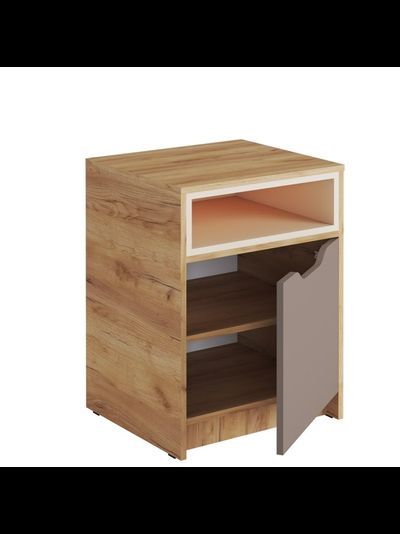 Rich Тумба ТМ-001 Дуб Крафт золотой - Миндаль/Глиняный серый