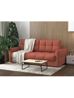 НОВЫЙ ПРУЖИННЫЙ ДВУСПАЛЬНЫЙ ДИВАН-КРОВАТЬ СОРРЕНТО, КАРКАС МЕТАЛЛ, ПАНТОГРАФ, СО СЪЕМНЫМ ЧЕХЛОМ, БЕЛЬЕВЫМ ЯЩИКОМ