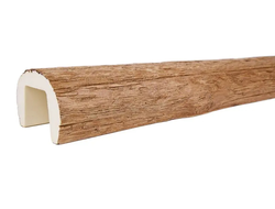 Декоративная балка из полиуретана. Полиуретановая фальшбалка Country Decor строганая светлый дуб