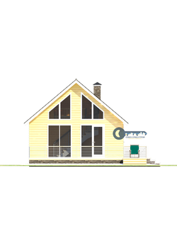 Б-18  ГАБАРИТНЫЕ РАЗМЕРЫ: (8Х7,5М) 2 ЭТАЖА, ОБЩАЯ ПЛОЩАДЬ: 75М²