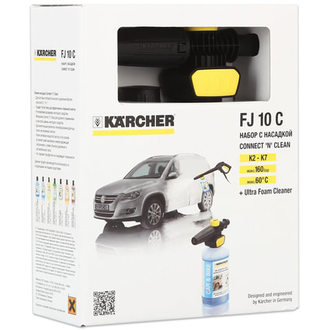 Пенная насадка для бесконтактной мойки KARCHER + 1 л моющее средство UFC, для минимоек К2-К7, 2.643-142.0