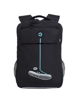 Рюкзак школьный GRIZZLY RB-456-6 Черный-небесный