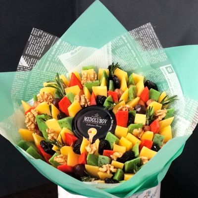 Букет "Калейдоскоп" с мёдом