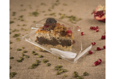 Контейнер для куска торта (прозр. пластик), 157*105*85мм