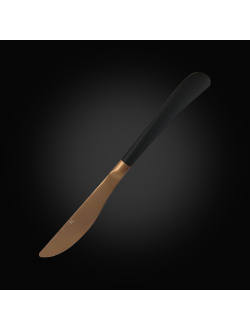 Нож столовый 23,1 ручка матовый черный, медь PVD Provence [81280025]