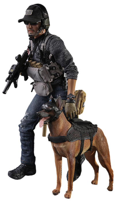 Американский морской котик с собакой - КОЛЛЕКЦИОННАЯ ФИГУРКА 1/6 SEAL TEAM NAVY SPECIAL FORCES (M029) - MINITIMES