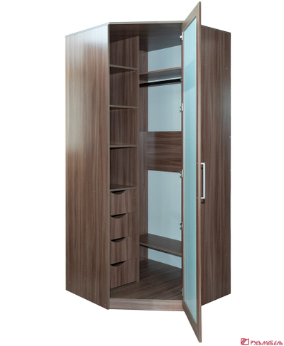 Шкаф угловой У/560 ПРОФИЛЬ с зеркалом