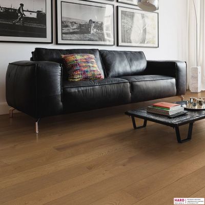 Паркетная доска Haro Дуб Дымчатый Маркант 535465 1-пол масло-лак
