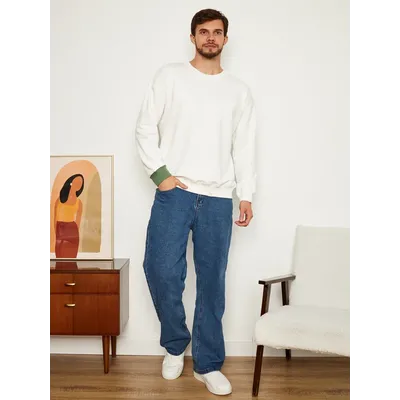 МУЖСКОЙ СВИТШОТ  БЕЛЫЙ "ВДОХНОВЕНИЕ"