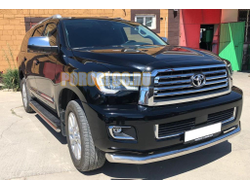 Защита переднего бампера d76 для Toyota Sequoia (2020-...)