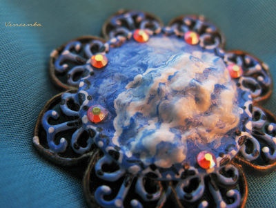 От второй звезды направо и прямо до утра!.. (Питер Пен) Волшебное украшение - брошь с небом и звёздами