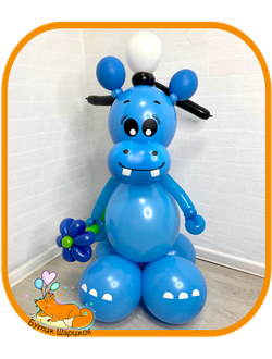 Фигура из воздушных шаров бегемот