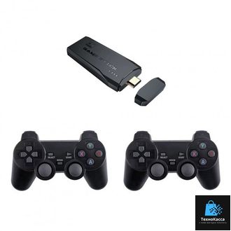 Игровая приставка M8 Mini Game Stick 4K HDMI + 2 беспроводных джойстика, консоль для телевизора