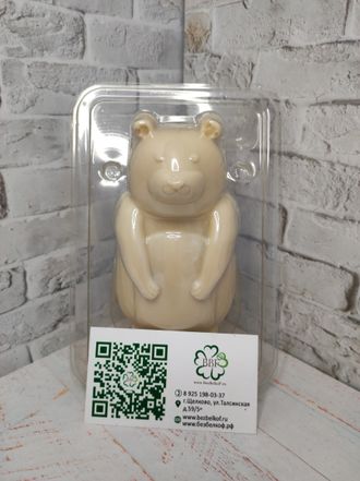Шоколадный белый медведь низкоблековый Moo Free, 80г