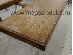 Подоконник из массива дуба с фаской