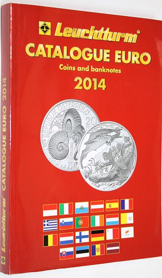Каталог банкнот и монет евро 1999-2014 годов. Производство Германия Leuchtturm. 2014.