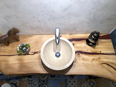 столешница под раковину, столешница под раковину из дерева, стол река под раковину, стол для раковин