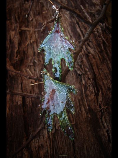 Волшебные серьги в стиле фэнтезийного бохо &quot;Крылышки феи Луголесья&quot;