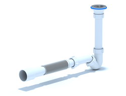 Сифон для биде 1-1/4*32 с жесткой трубой 32 [38030]