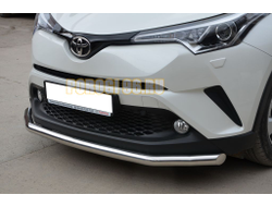 Защита переднего бампера d60 для Toyota C-HR (2018-...)