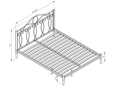 Кровать Элегия ЗГ
