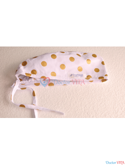 Медицинская шапочка "Золотые блестки"