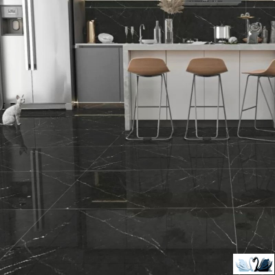 Керамогранит Eurotile Pietra Negro High Glossy 60x120 см черный