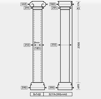 Колонна 1.30.209 - d250мм