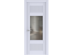 Белая дверь ДО Прима 5 со стеклом Moru.
