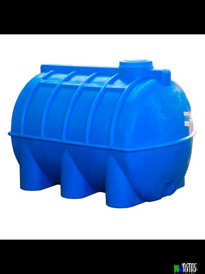 Емкость 2000 литров горизонтальная  синяя