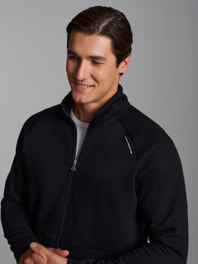 Теплый спортивный костюм мужской  12SKM-1464, черный