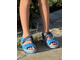 Crocs Bayaband Sandal Детские голубые с черным