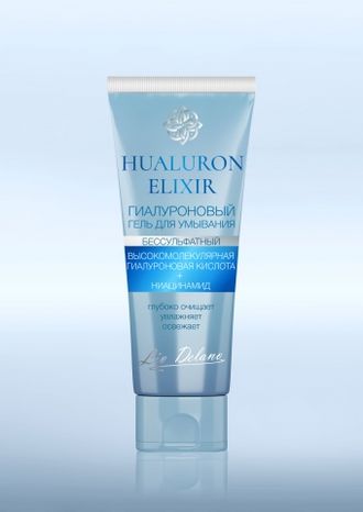 Liv Delano Hyaluron Elixir Гиалуроновый Гель для умывания, 75г