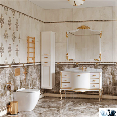Плитка настенная Eurotile Hermitage Brown 30x60 см под мрамор