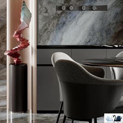 Керамогранит FMAX The Wizard Of Oz 6mm glossy 120x280 см серо - голубой