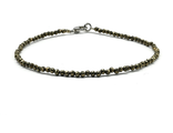Браслет из пирита шарик гр.2мм, 16,5см