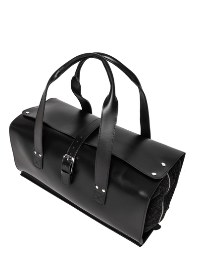 Кожаная дорожная сумка Gavardo Premium black (арт. 
4043-51)