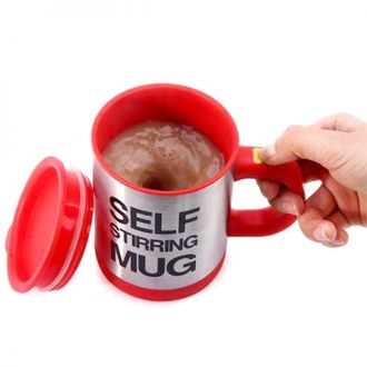 Кружка-мешалка красная Self Stirring Mug