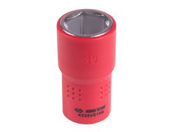 Головка торцевая диэлектрическая шестигранная 1/2", 19 мм KING TONY 4335VE19M