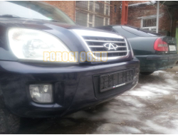 Защита радиатора Chery Tiggo (Tagaz Tingo) 2006-2012 black